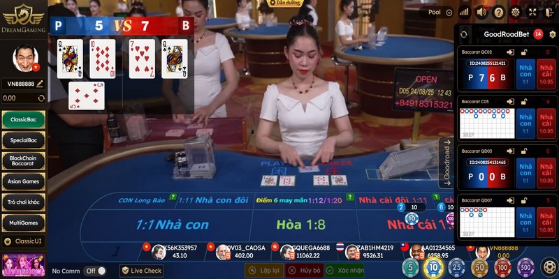 Baccarat là game bài nổi bật tại các sòng bài trực tuyến