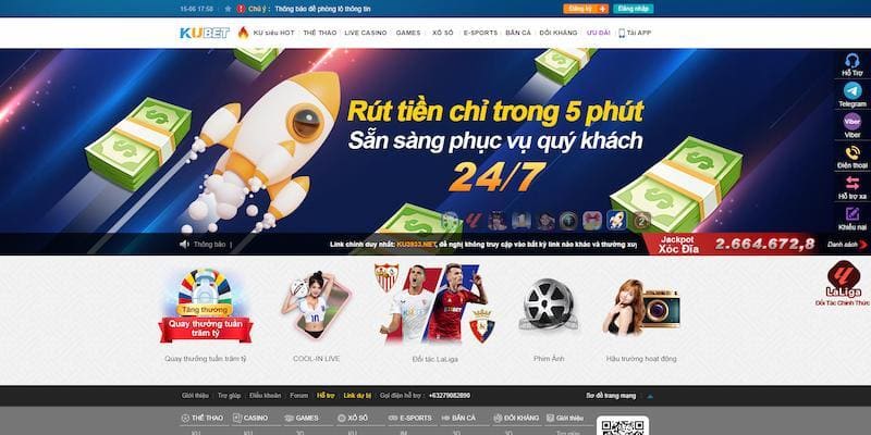 Những lợi ích người chơi nhận được khi nạp tiền Kubet
